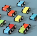 Wooden Race Car Ramp Toy for Kids - Image 12