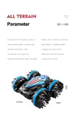 Amphibious RC Car Double-sided Flip Radio 4WD - Image 47