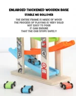 Wooden Race Car Ramp Toy for Kids - Image 13