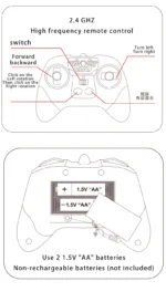 Amphibious RC Car Double-sided Flip Radio 4WD - Image 40