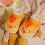 Funny Chicken Plush Slippers - Image 3