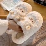 Sheep Fluffy Plush Slippers - Image 2