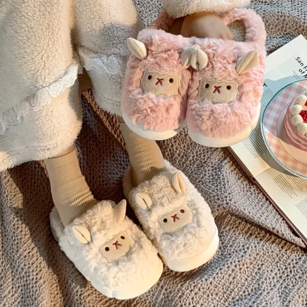 Sheep Fluffy Plush Slippers
