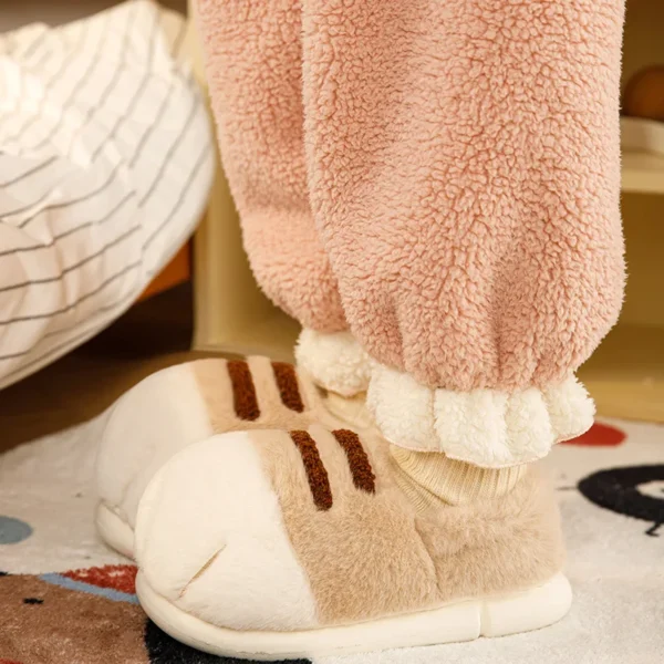 Cat Paw Plush Plush Slippers