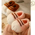 Cat Paw Plush Plush Slippers - Image 2
