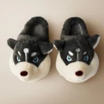 Husky Dog Plush Slippers - Image 7