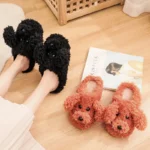 Poodle Dog Plush Slippers - Image 5