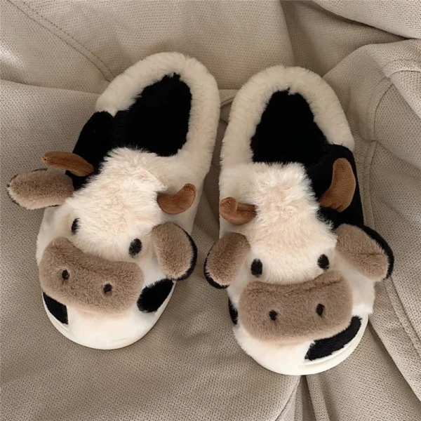 Cow Plush Slippers