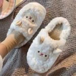 Sheep Fluffy Plush Slippers - Image 5