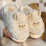 Sheep Fluffy Plush Slippers - Image 4