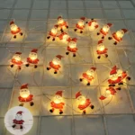 Runtowo Santa Claus Snowman LED Light String Christmas Decoration For Home Xmas Tree Ornament 2025 Navidad Gift 2026 New Year - Image 9
