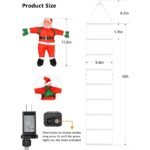 10ft LED Christmas Ladder Lights With Santa Claus for Indoor Outdoor, 8 Modes, Timer Memory Function Xmas Tree Christmas, New year - Image 8