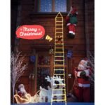 10ft LED Christmas Ladder Lights With Santa Claus for Indoor Outdoor, 8 Modes, Timer Memory Function Xmas Tree Christmas, New year - Image 9