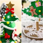 DIY Christmas Tree Craft Kit for Kids – Handmade Holiday Decoration Toy – Christmas Tree Ornament - Image 5