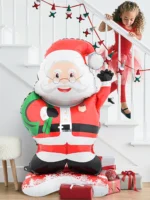 1pc Santa Claus Foil Balloon – Standing Christmas Balloon Decoration - Image 4