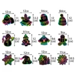 DIY Christmas Scratch Art Tree Ornaments – Santa Claus & Snowflake Hanging Pendants - Image 5