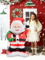 1pc Santa Claus Foil Balloon – Standing Christmas Balloon Decoration - Image 3
