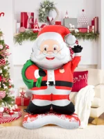 1pc Santa Claus Foil Balloon – Standing Christmas Balloon Decoration - Image 2