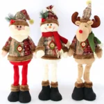 Santa Claus Snowman Elk Plush Ornaments - Xmas Tree Decor Kids Holiday Plushies Gift Ideas 2025 - Image 5