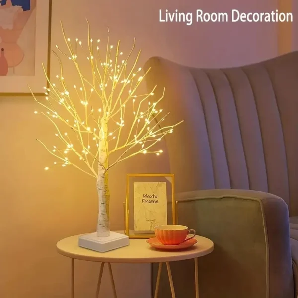 Versatile LED Birch Tree Light | Warm White 144 Count | Christmas, New Year & Easter Decor Gift