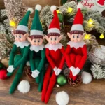 2025 New Christmas Elf Doll Ornament – Cute Holiday Elf Pendant Decoration - Christmas Toys