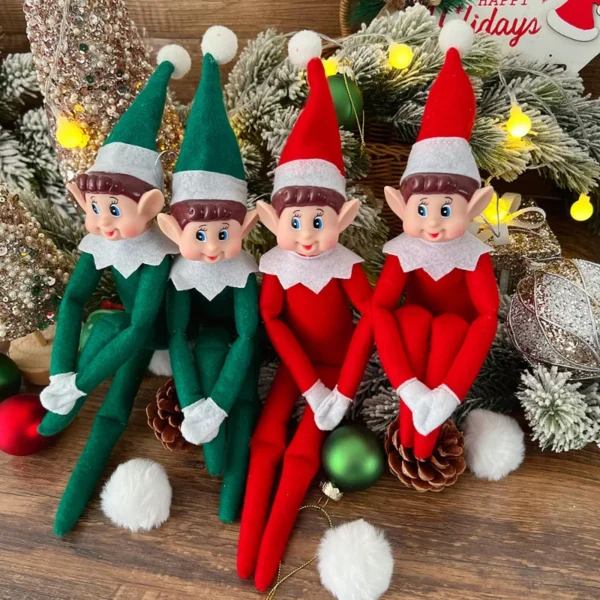 2025 New Christmas Elf Doll Ornament – Cute Holiday Elf Pendant Decoration - Christmas Toys