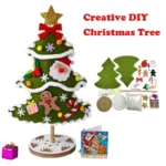 DIY Christmas Tree Craft Kit for Kids – Handmade Holiday Decoration Toy – Christmas Tree Ornament - Image 2